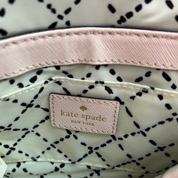 Kate Spade Newbury Lane Sally Light Pink Gold Saffiano Leather Crossbody Bag - Picture 6 of 9